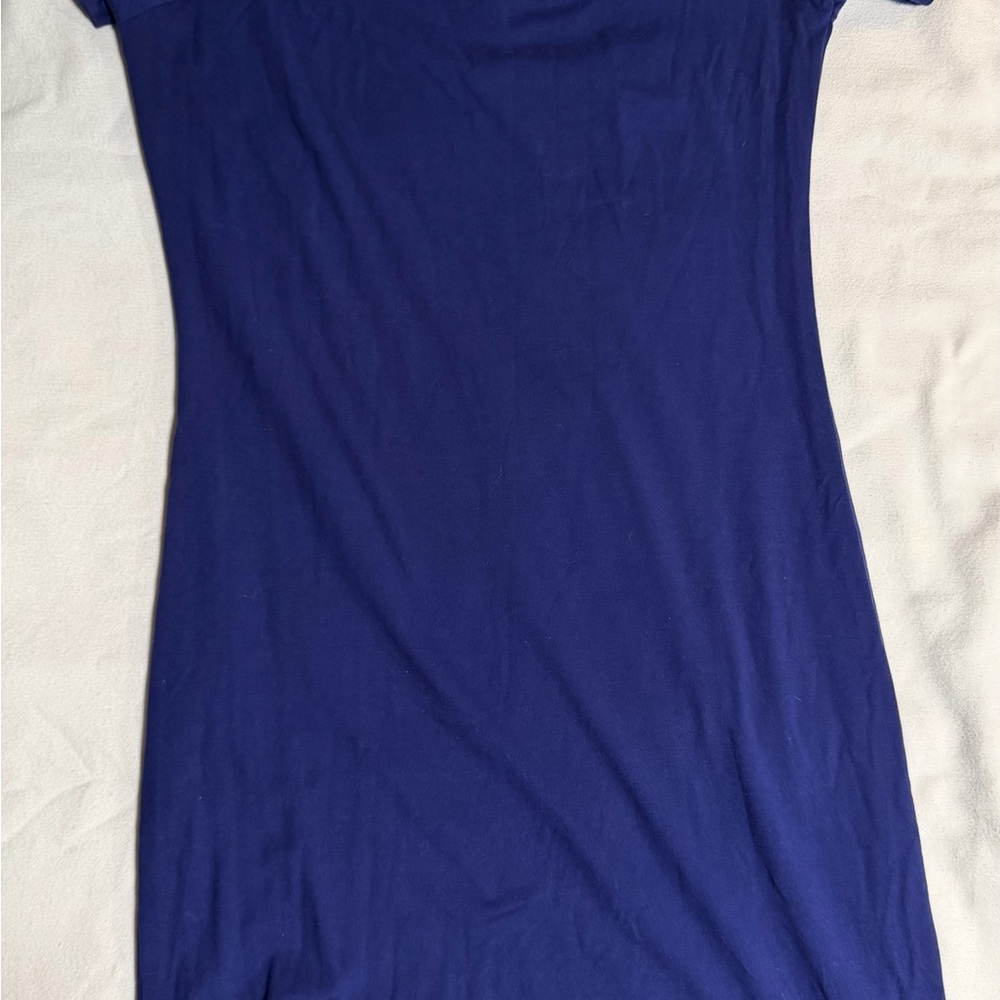 Elegant Navy Blue Women's Mini Dress